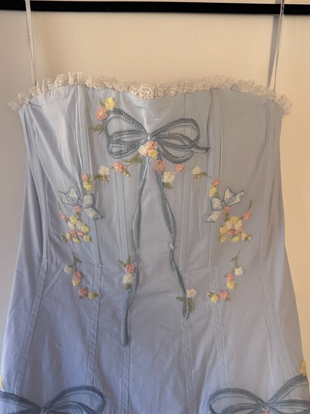 NWT For Love and Lemons Baby Bows Patchwork Mini - Picture 4 of 7